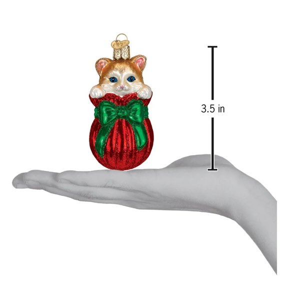 Letting Cat Out Of The Bag Ornament with Keepsake Box |Old World Christmas| NWT - Picture 5 of 8
